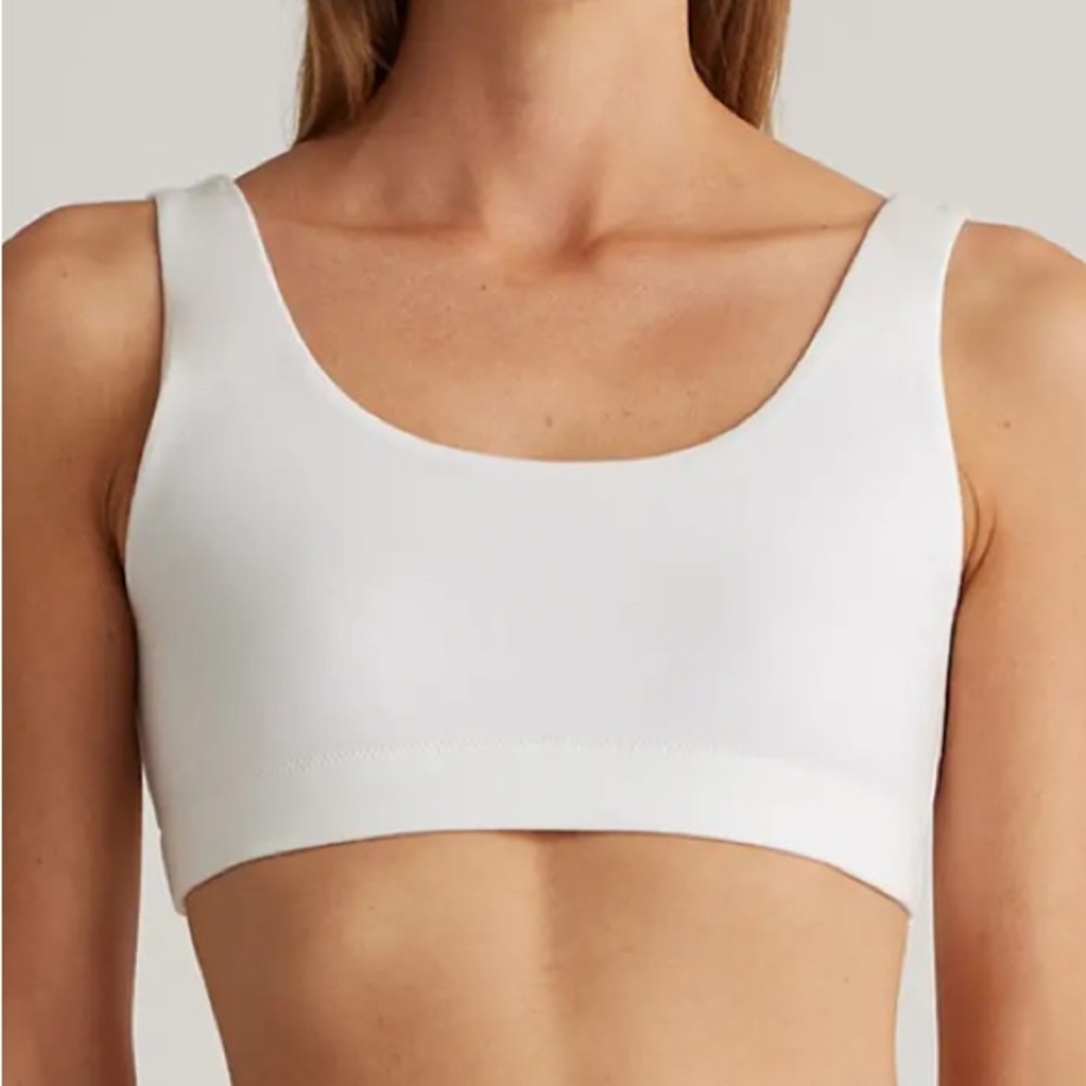 NWOT Quince Organic Cotton Tank Bralette (2-pack) Sz L